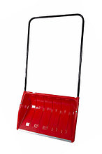 Лопата снеговая движок (срепер) пластмассовый с алюминиевой планкой и метал. ручкой 750*465*1450