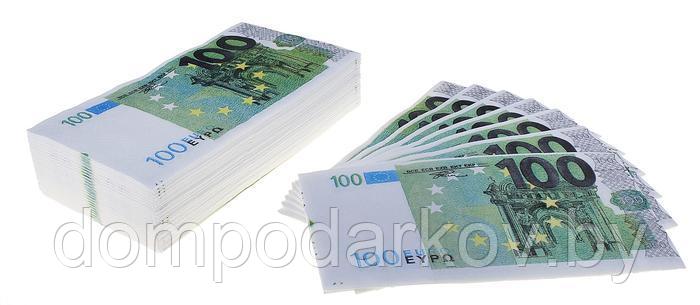 Сувенирные салфетки "100 евро", 2-х слойные, 25 листов, 33х33 см - фото 1 - id-p195796079