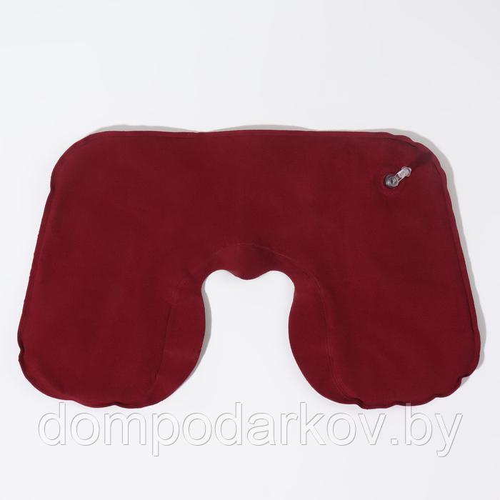 Подушка для шеи дорожная, надувная, 42 × 27 см, цвет МИКС - фото 3 - id-p195800043