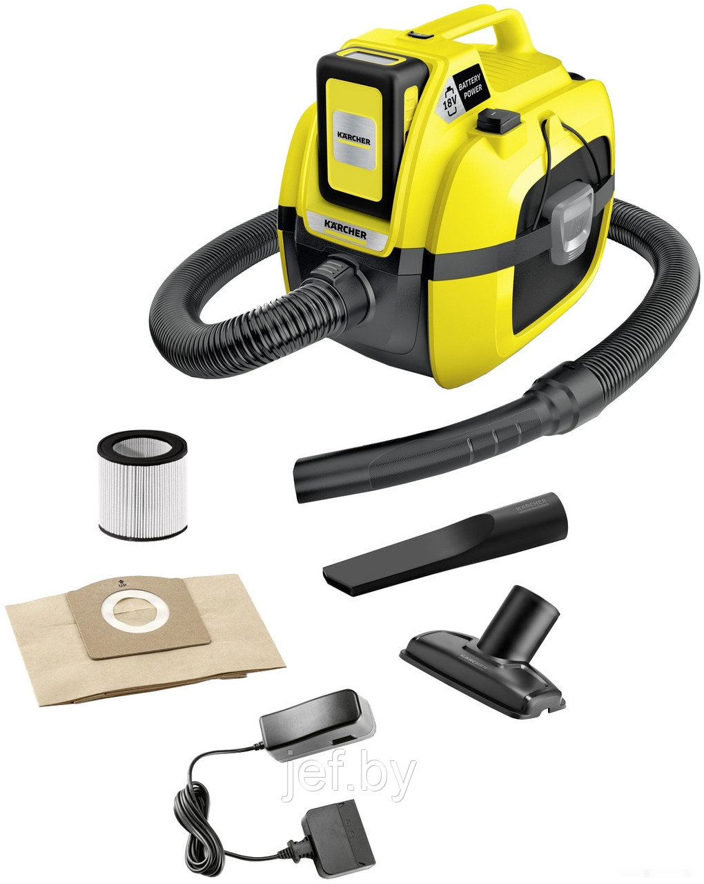 Пылесос WD 1 COMPACT BATTERY KARCHER 1.198-301.0 - фото 1 - id-p195714763