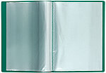 Папка пластиковая на 20 файлов inФормат толщина пластика 0,5 мм, зеленая