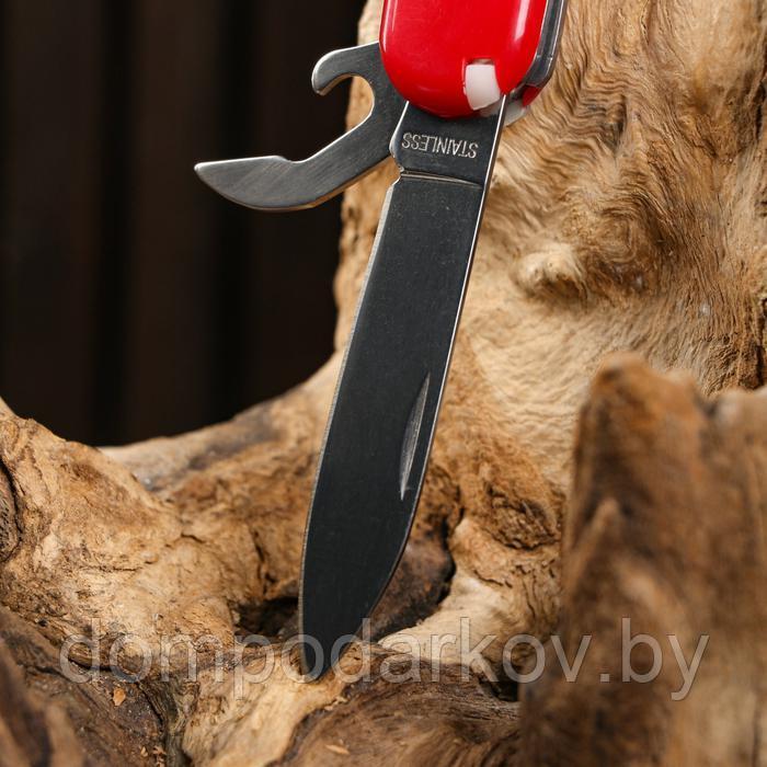 Нож швейцарский "Мастер К" 5в1, красный - фото 3 - id-p195801268