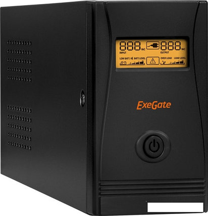 Источник бесперебойного питания ExeGate SpecialPro Smart LLB-650.LCD.AVR.EURO.RJ.USB, фото 2