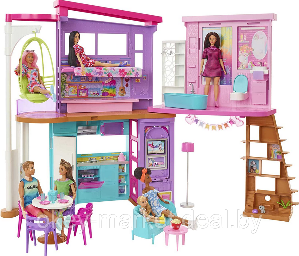 Игровой набор Дом Barbie Малибу HCD50 - фото 1 - id-p195804925
