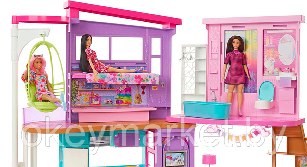 Игровой набор Дом для кукол Barbie Малибу HCD50, фото 3