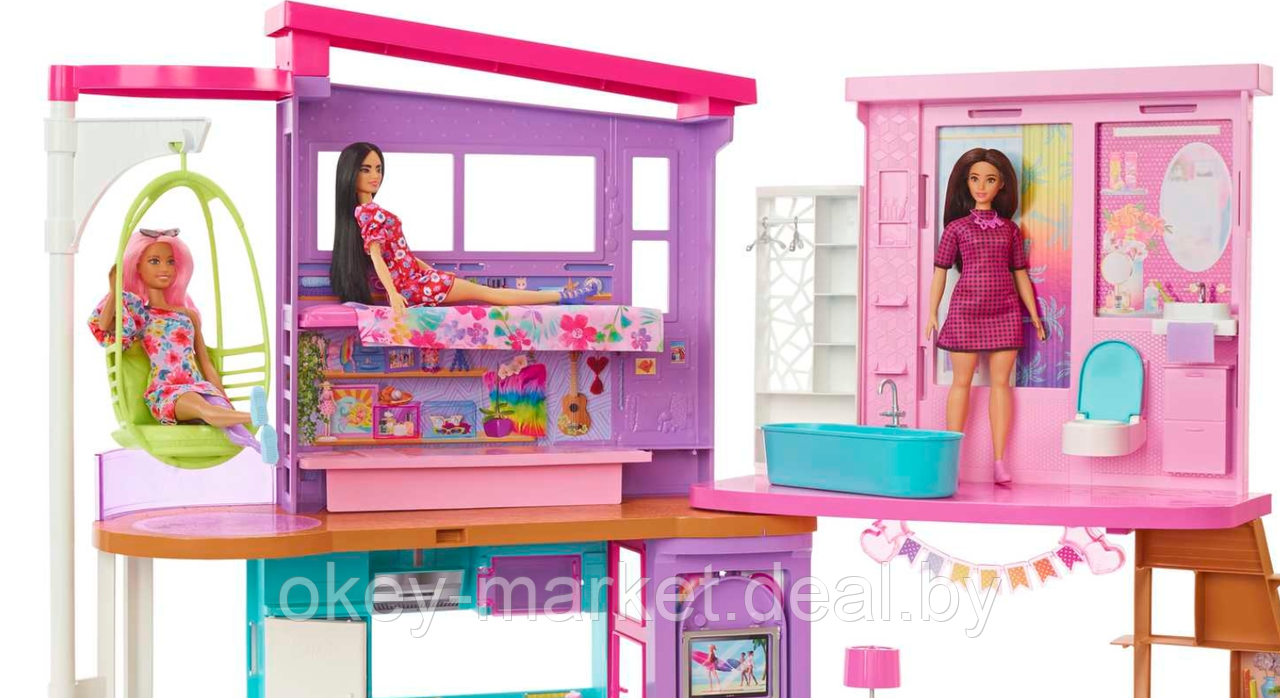 Игровой набор Дом Barbie Малибу HCD50 - фото 2 - id-p195804925