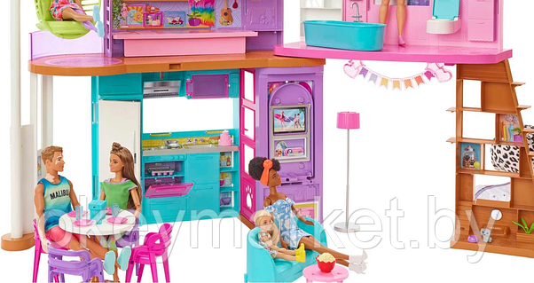 Игровой набор Дом для кукол Barbie Малибу HCD50, фото 2