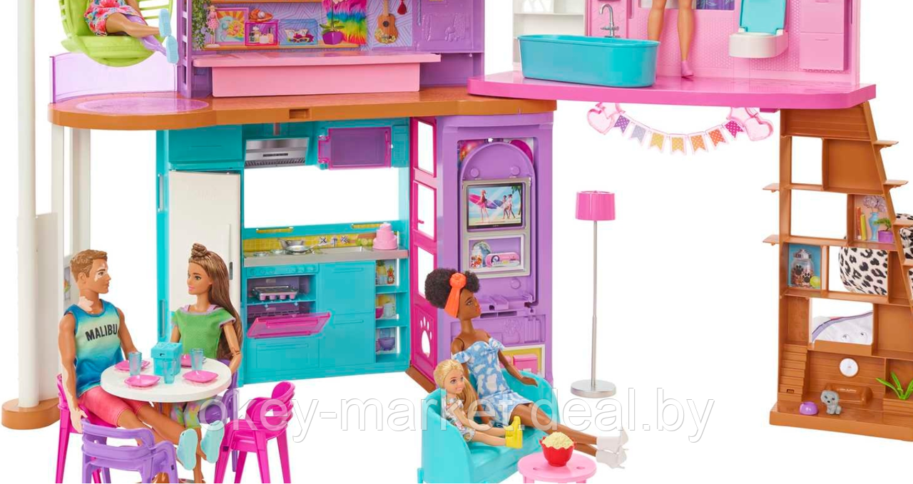 Игровой набор Дом Barbie Малибу HCD50 - фото 3 - id-p195804925
