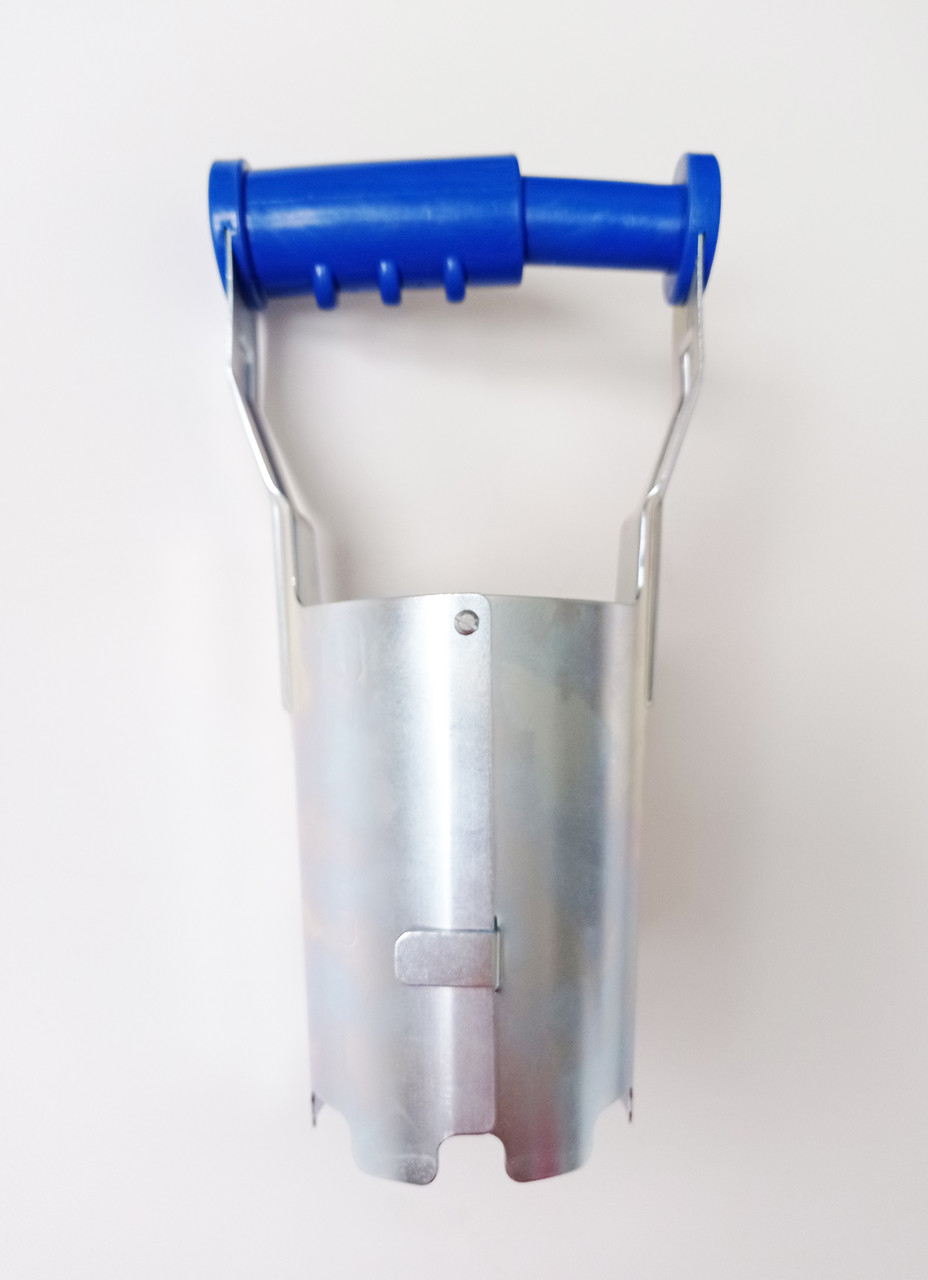 Лункорез (конус посадочный) металлический с пластиковой ручкой, диаметр лунки 72 мм - фото 7 - id-p195805410