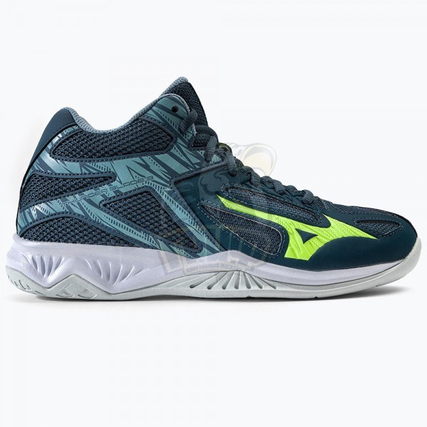 Кроссовки волейбольные Mizuno Thunder Blade 3 Mid (U) (зеленый) (арт ...