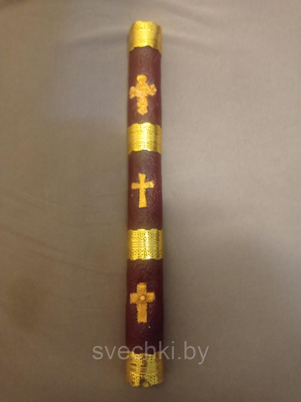 Свеча "Крест" в кровном цвете - фото 1 - id-p163582067