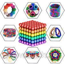 Магнитный куб Неокуб (Neocube) на 8 цветов 5 мм, 216 шариков сфер, - фото 3 - id-p195821545