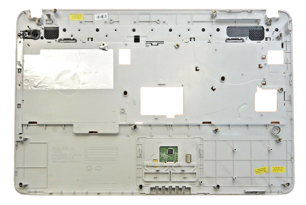 Верхняя часть корпуса (Palmrest) Samsung RV508, серебристый, (с разбора) - фото 2 - id-p195828748