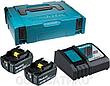 Комплект аккумулятор 18.0 в bl1850b 2 шт + зарядное устройство dc18rc MAKITA 198311-6, фото 2