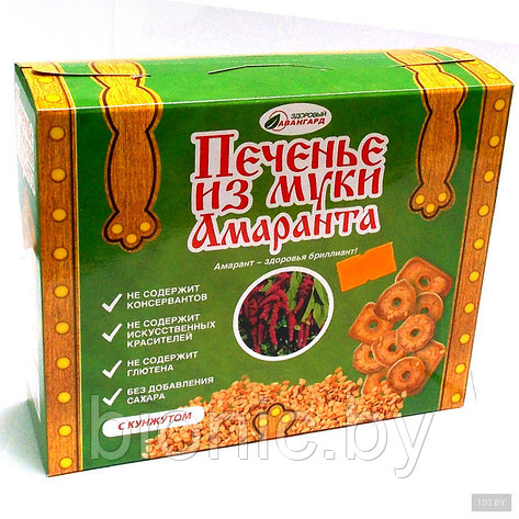 Печенье из муки амаранта С кунжутом, "Авангард", 170гр., фото 2