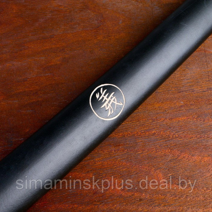 Сувенирное оружие «Катана на подставке», чёрные ножны с иероглифами, 104см - фото 5 - id-p195961227