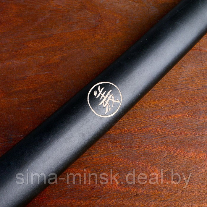 Сувенирное оружие «Катана на подставке», чёрные ножны с иероглифами, 104см - фото 5 - id-p195964497