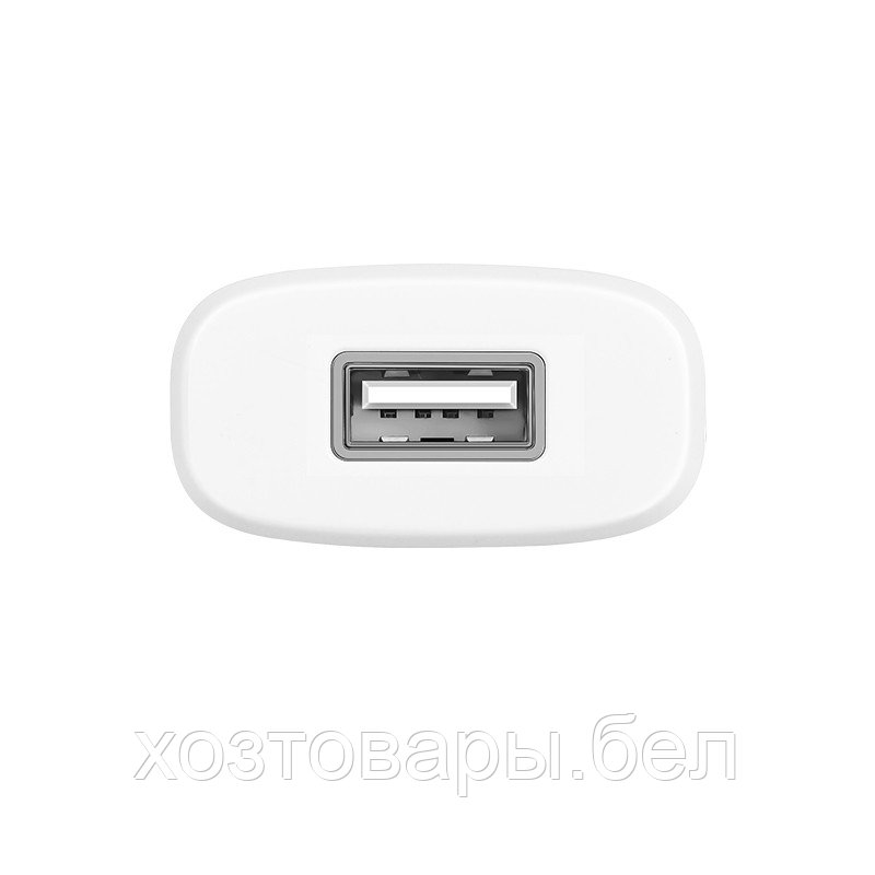 Сетевое зарядное устройст ЗУ HOCO C11, 1хUSB-А, 1А + кабель AM-8pin (Lightning), 1 м, белый (10/100) - фото 3 - id-p195973970