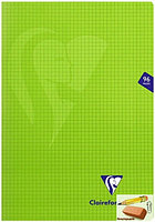 Тетрадь А4 Clairefontaine Mimesys, 48 листов, на гребне, обложка пластиковая, зеленая, арт.303162C_g