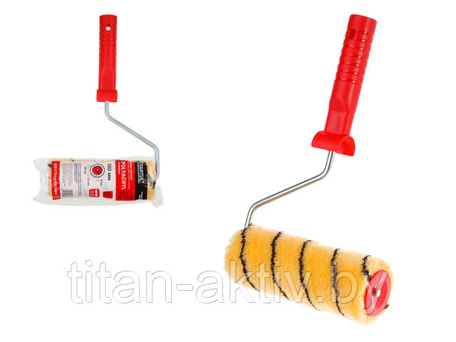 Валик "POLYACRYL" 48-180мм с ручкой 8мм STARTUL MASTER (покраска стен и фасадов, полиакрил)