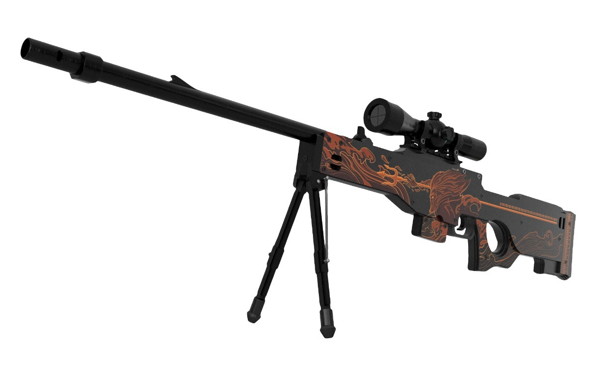 Деревянная снайперская винтовка VozWooden Active AWP / AWM Посейдон (Стандофф 2 резинкострел)