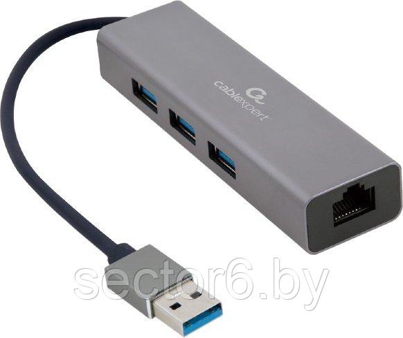 USB-хаб Cablexpert A-AMU3-LAN-01 - фото 1 - id-p195990296