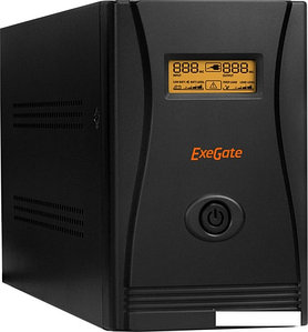 Источник бесперебойного питания ExeGate SpecialPro Smart LLB-1500.LCD.AVR.C13.RJ.USB