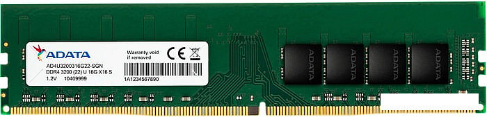 Оперативная память A-Data 16GB DDR4 PC4-25600 AD4U320016G22-SGN, фото 2