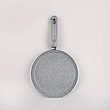 Сковорода блинная с лопаткой Maestro Granit MR1212-25 см, фото 3