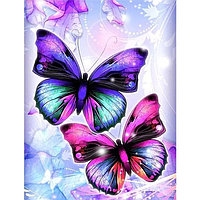 Алмазная мозаика 20*30 см, бабочки
