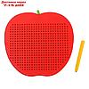 Магнитный планшет большое яблоко, 468 отверстий, цвет красный, фото 2