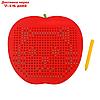 Магнитный планшет большое яблоко, 468 отверстий, цвет красный, фото 3