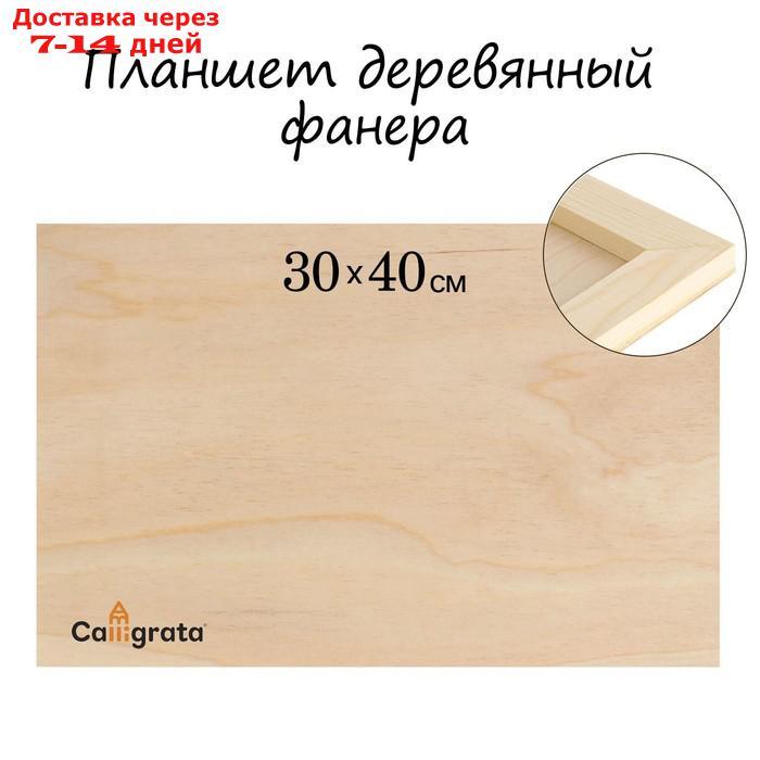 Планшет деревянный 30 х 40 х 2 см, фанера - фото 2 - id-p195655569