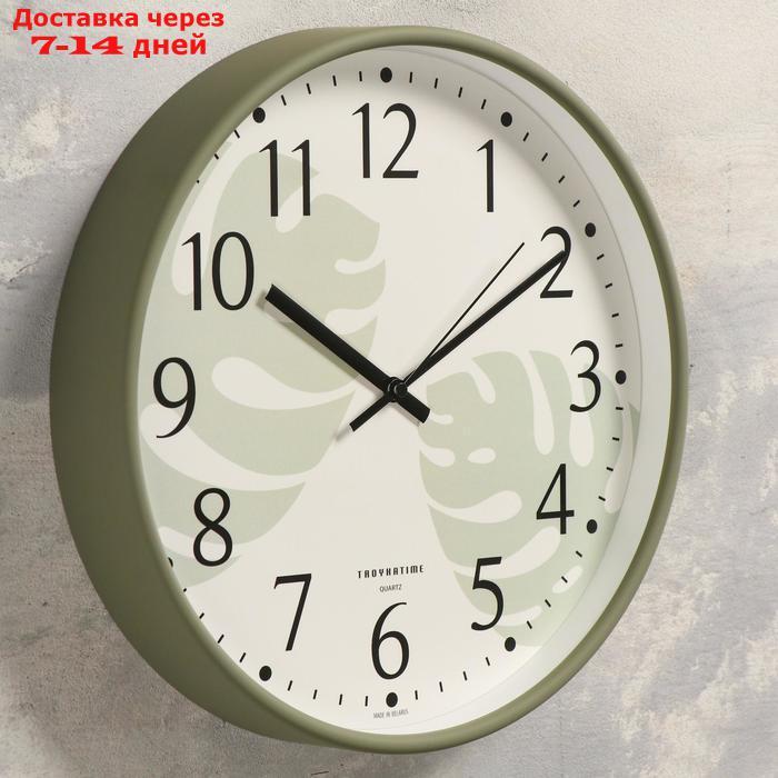 Часы настенные "Папоротник", плавный ход, d=30.5 см - фото 2 - id-p195710435