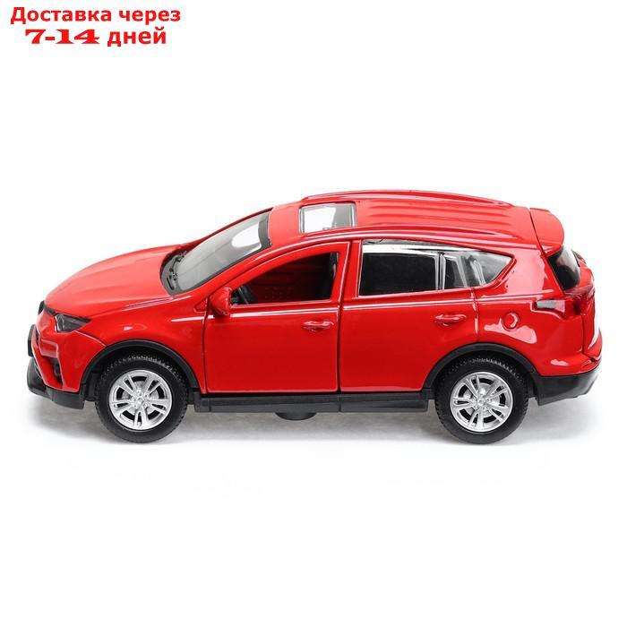 Машина металлическая TOYOTA RAV 4, 12 см, открывающиеся двери, инерционная, цвет красный - фото 2 - id-p195654732