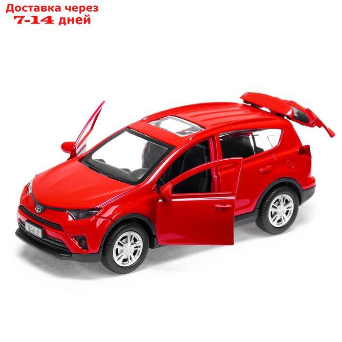 Машина металлическая TOYOTA RAV 4, 12 см, открывающиеся двери, инерционная, цвет красный - фото 4 - id-p195654732