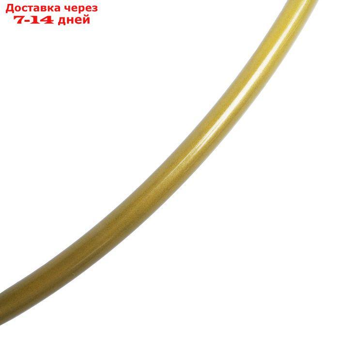 Обруч гимнастический, стальной, d=90 см, стандартный, 900 г, цвет золотой - фото 2 - id-p195687181