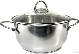 Кастрюля нерж. 1,5л стекл., кр. (CPL.02.016)