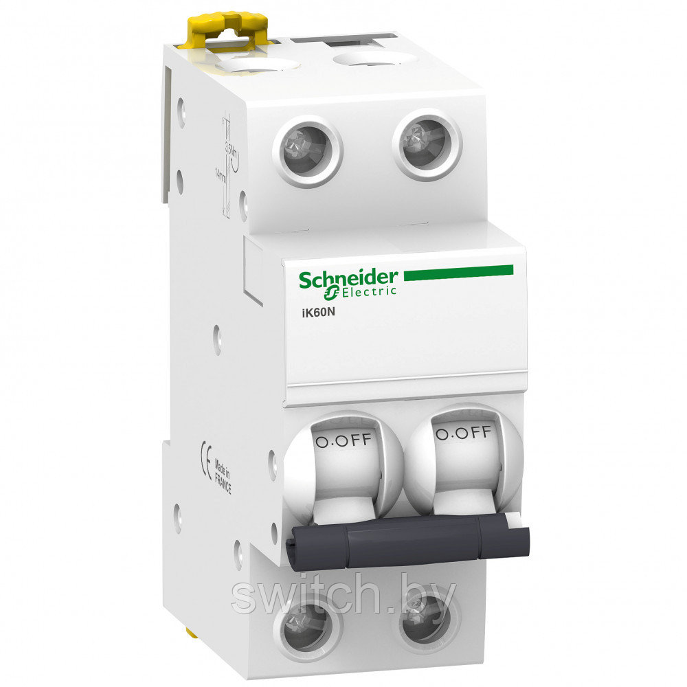 Автоматический выключатель Schneider Electric iK60 6kA 2P 16A C A9K24216