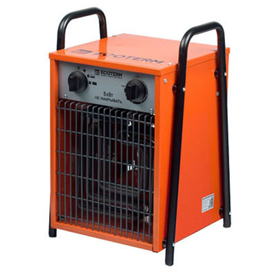 Ecoterm EHC-05/3B Нагреватель воздуха электрический /3В кубик, 2ручки, 5 кВт, 380В / экотерм EHC-05/3B - фото 1 - id-p25379128