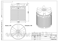 Емкость V 9000 литров (TV9000S13) POLIMER GROUP, фото 2