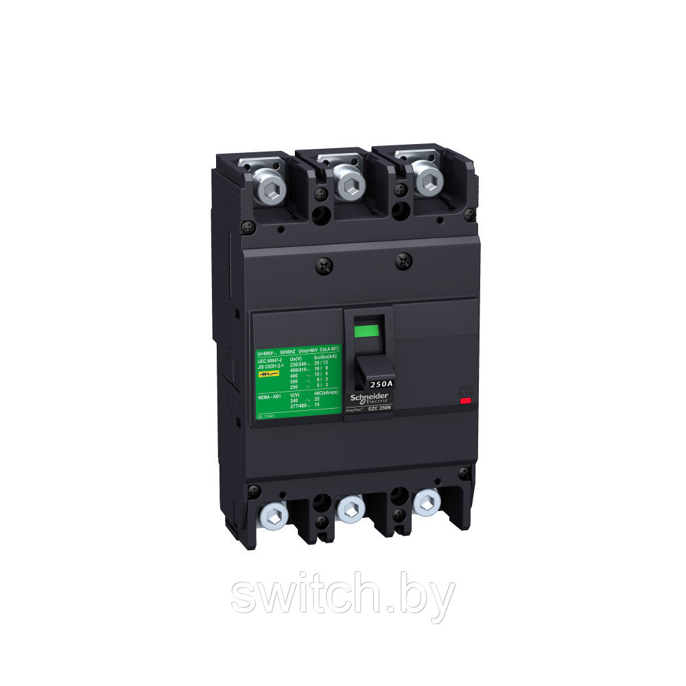 EZC250N3250 АВТ. ВЫКЛ. EZC250N 25 KA 400В 3П3Т 250 A