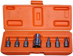 Набор бит шестигранное под головку 3/8" 7 предметов на подвесе TOPTUL GDAG0703, фото 2