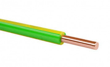 Провод ПуВ-1*1,0 желто-зеленый - фото 1 - id-p196032198