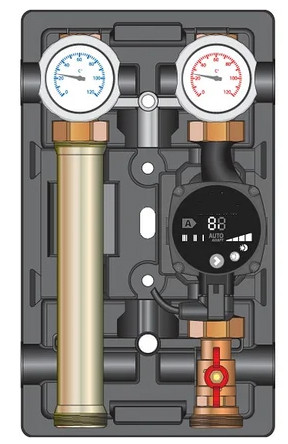 Насосная группа Meibes UK без смесителя, 1" с насосом KSB Calio SI Dual 25-80-180