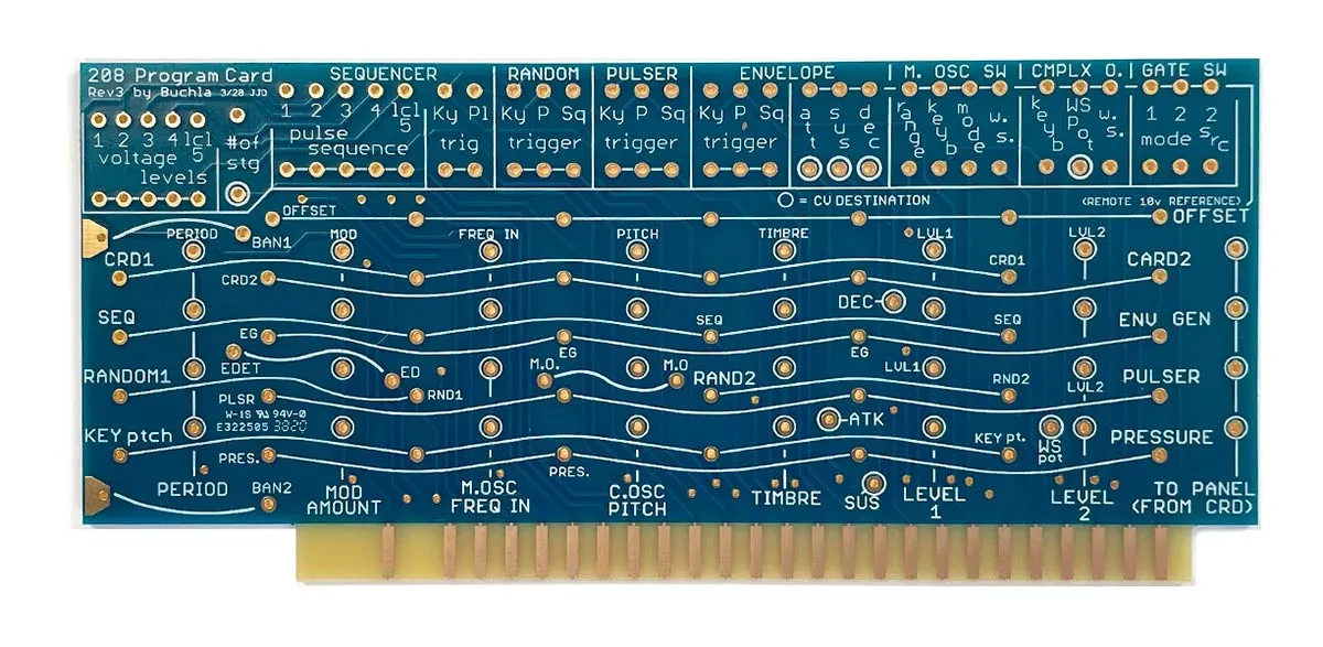 Модуль расширения Buchla RETRO PROGRAM CARD RPC