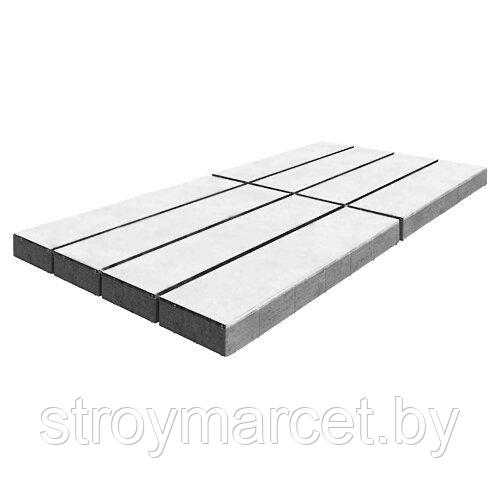 Тротуарная плитка Гранада, 80 мм, белый, гладкая