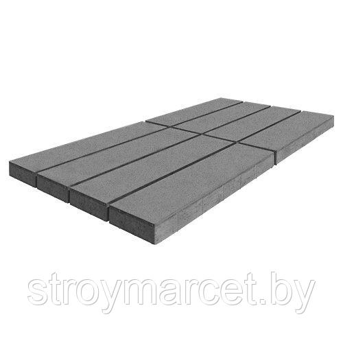 Тротуарная плитка Гранада, 80 мм, серый, Native - фото 1 - id-p196063608