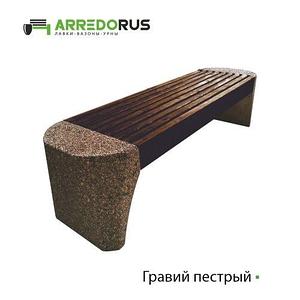 Лавка Perla, полимерный брус, цвет "Шоколад"