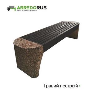 Лавка Perla, полимерный брус, цвет "Венге"